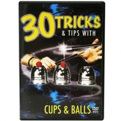 30 Tricks Cups and Balls DVD in Standard Plastic Case with Cups & Balls