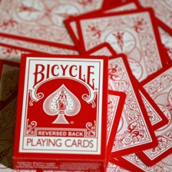 Reversed Back Bicycle Deck - Red (Red Deck 2nd Generation)